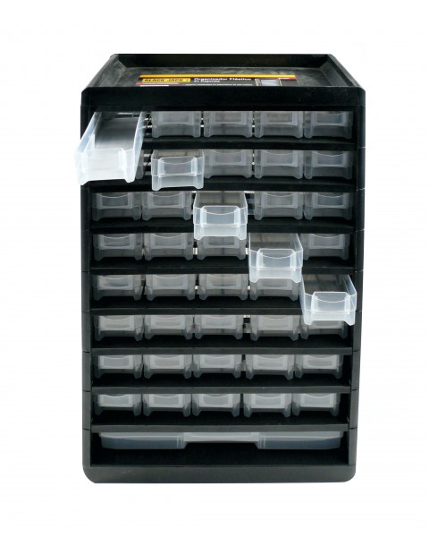 Organizador plástico 41 cajones Black Jack 300 x 490 x 138 mm - Hobbismo