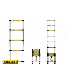 Escalera telescópica de aluminio 2,6 metros Black Jack