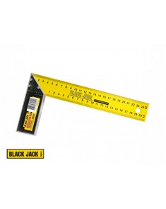 Escuadra de acero ancha amarilla BLACK JACK 250 mm